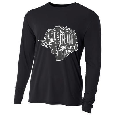 Let Your Dreams Come True Unicorn Cooling Performance Long Sleeve Crew