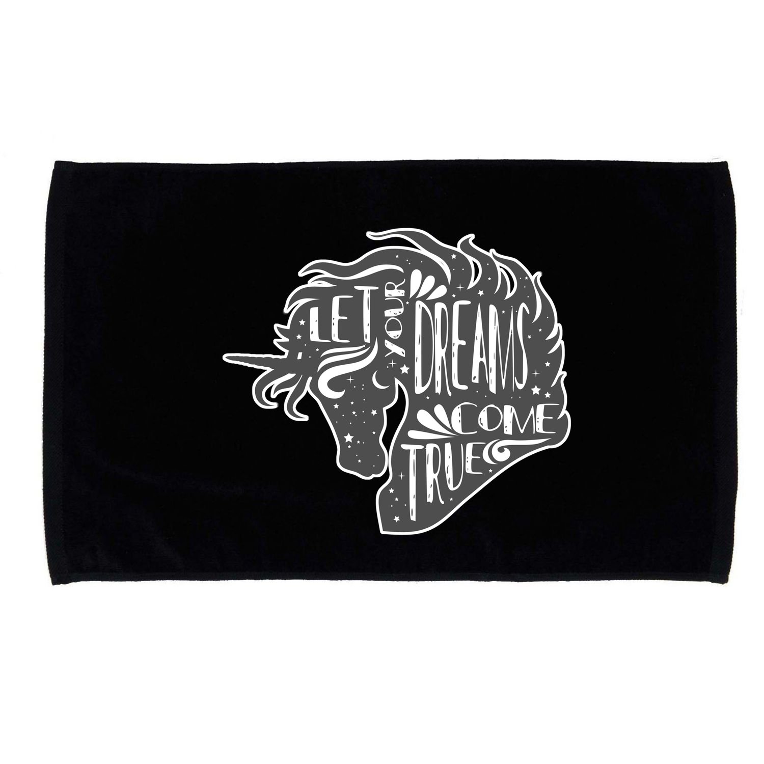 Let Your Dreams Come True Unicorn Microfiber Hand Towel