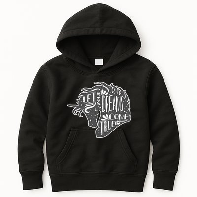 Let Your Dreams Come True Unicorn Kids Hoodie