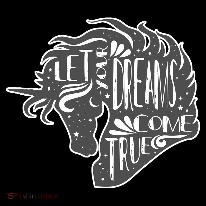 Let Your Dreams Come True Unicorn Zip Tote Bag