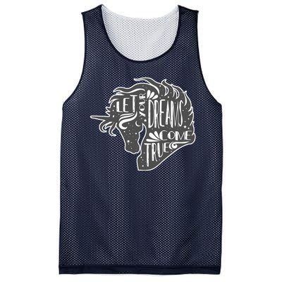 Let Your Dreams Come True Unicorn Mesh Reversible Basketball Jersey Tank