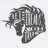 Let Your Dreams Come True Unicorn Garment-Dyed Sweatshirt