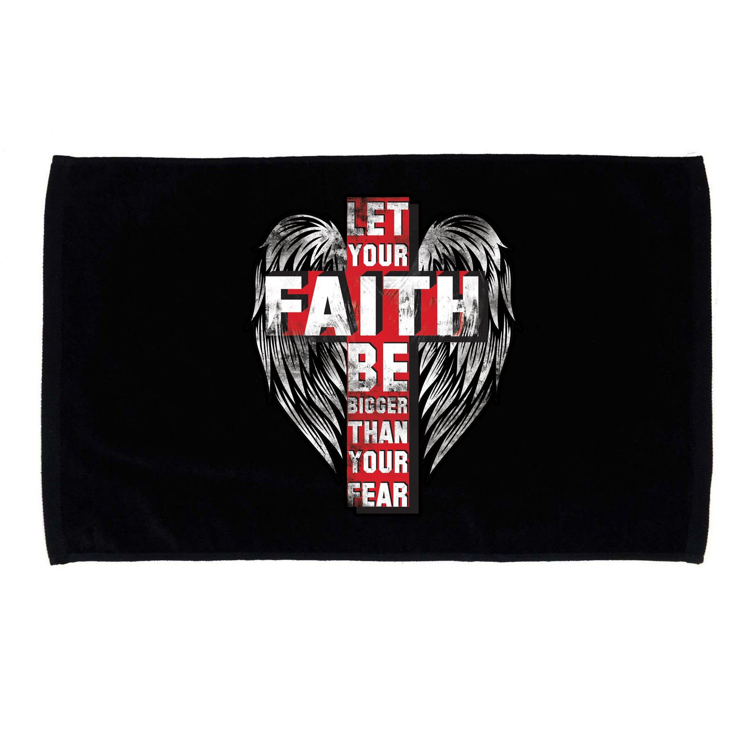 Let Your Faith Be Bigger Than Your Fear Microfiber Hand Towel