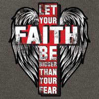 Let Your Faith Be Bigger Than Your Fear Cotton Canvas Backpack