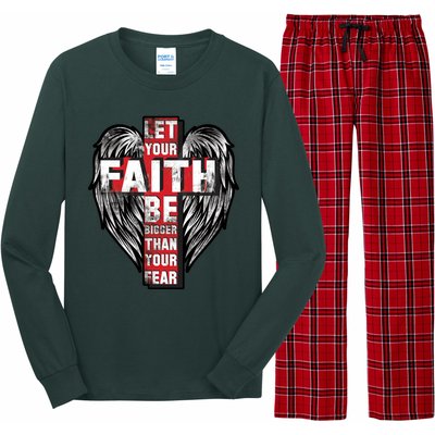 Let Your Faith Be Bigger Than Your Fear Long Sleeve Pajama Set