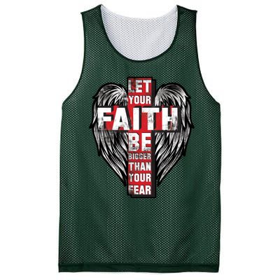 Let Your Faith Be Bigger Than Your Fear Mesh Reversible Basketball Jersey Tank