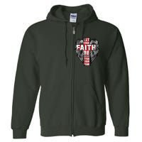 Let Your Faith Be Bigger Than Your Fear Full Zip Hoodie