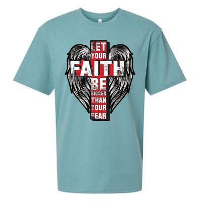 Let Your Faith Be Bigger Than Your Fear Sueded Cloud Jersey T-Shirt