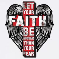 Let Your Faith Be Bigger Than Your Fear Garment-Dyed Sweatshirt