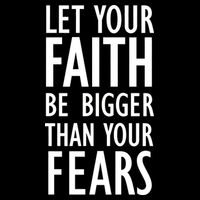 Let Your Faith Be Bigger Than Your Fears 16 in Basic Backpack