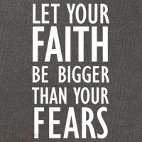 Let Your Faith Be Bigger Than Your Fears Cotton Canvas Backpack
