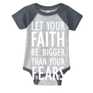 Let Your Faith Be Bigger Than Your Fears Infant Baby Jersey Bodysuit