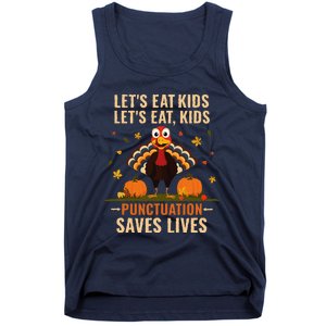 LetS Eat Turkey Funny Teacher Thanksgiving Dinner Tank Top