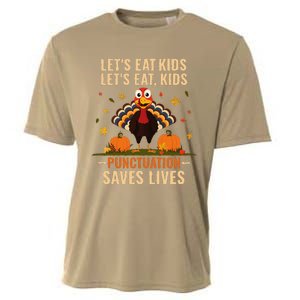 LetS Eat Turkey Funny Teacher Thanksgiving Dinner Cooling Performance Crew T-Shirt