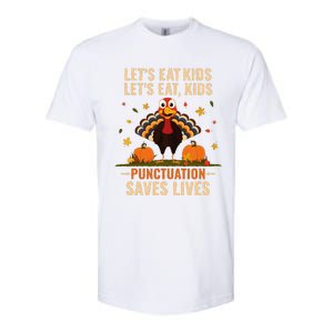 LetS Eat Turkey Funny Teacher Thanksgiving Dinner Softstyle CVC T-Shirt