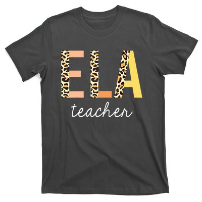 Leopard ELA Teacher English Language Arts Teacher T-Shirt