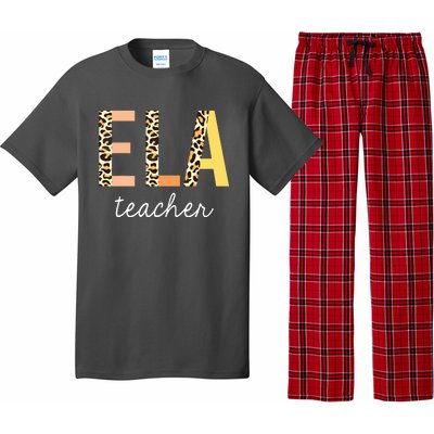 Leopard ELA Teacher English Language Arts Teacher Pajama Set