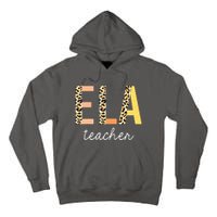 Leopard ELA Teacher English Language Arts Teacher Tall Hoodie