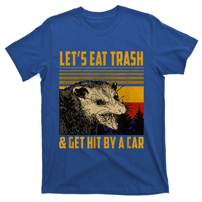 Lets Eat Trash And Get Hit By A Car Vintage Opossum T-Shirt