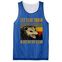 Lets Eat Trash And Get Hit By A Car Vintage Opossum Mesh Reversible Basketball Jersey Tank