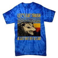 Lets Eat Trash And Get Hit By A Car Vintage Opossum Tie-Dye T-Shirt