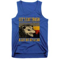 Lets Eat Trash And Get Hit By A Car Vintage Opossum Tank Top