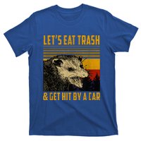 LetS Eat Trash And Get Hit By A Car Vintage Opossum T-Shirt