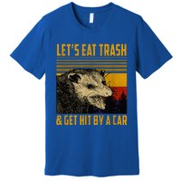 LetS Eat Trash And Get Hit By A Car Vintage Opossum Premium T-Shirt