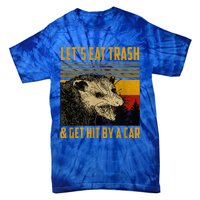 LetS Eat Trash And Get Hit By A Car Vintage Opossum Tie-Dye T-Shirt