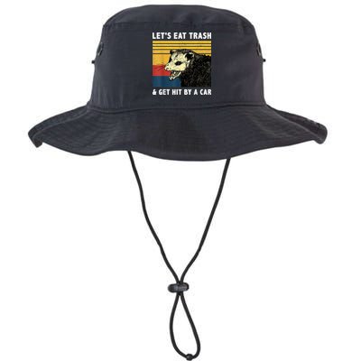 Let's Eat Trash & Get Hit By A Car Opossum Vintage Bucket Hat