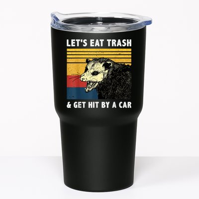 Let's Eat Trash & Get Hit By A Car Opossum Vintage Tumbler
