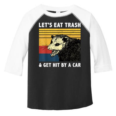 Let's Eat Trash & Get Hit By A Car Opossum Vintage Toddler Fine Jersey T-Shirt