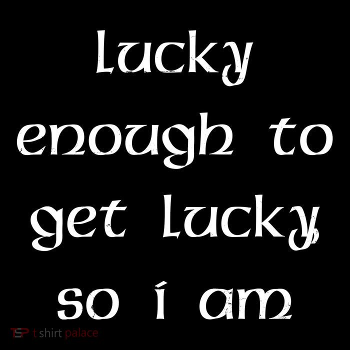 Lucky Enough To Get Lucky So I Am Cropped Pullover Crew