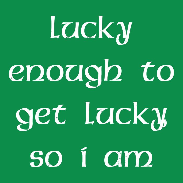 Lucky Enough To Get Lucky So I Am Magnet