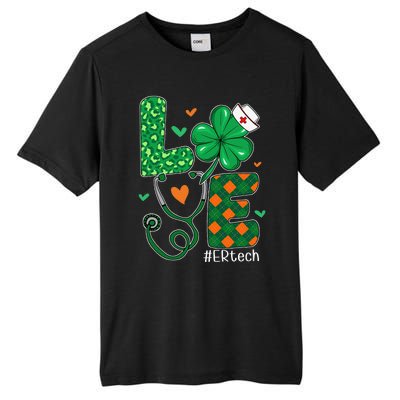 Love ER Tech Life Leopard Shamrock Saint Patrick's Day Tall Fusion ChromaSoft Performance T-Shirt