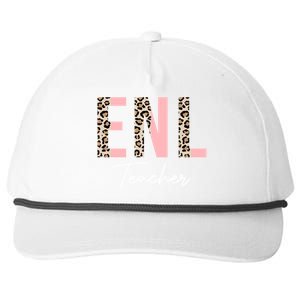 Leopard Enl Teacher Supplies For Teachers Meaningful Gift Snapback Five-Panel Rope Hat