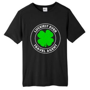 Luckiest Ever Travel Agent Lucky St Patrick's Day Cute Gift Tall Fusion ChromaSoft Performance T-Shirt