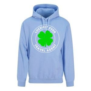 Luckiest Ever Travel Agent Lucky St Patrick's Day Cute Gift Unisex Surf Hoodie