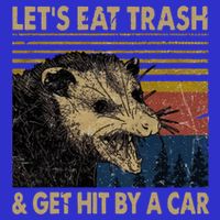 Lets Eat Trash And Get Hit By A Car Gift Vintage Opossum Gift T-Shirt