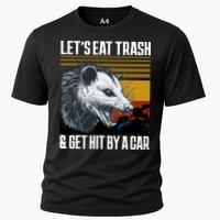 LetS Eat Trash Get Hit By A Car Possum Cooling Performance Crew T-Shirt
