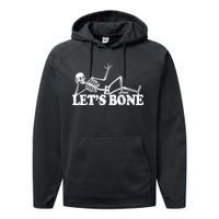 Let's Bone Funny Offensive And Rude Performance Fleece Hoodie