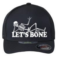 Let's Bone Funny Offensive And Rude Flexfit Unipanel Trucker Cap