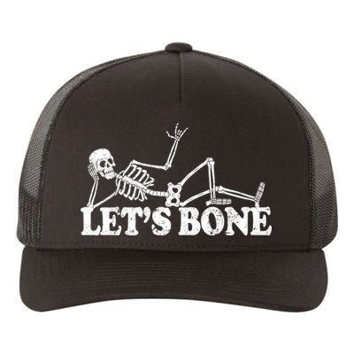 Let's Bone Funny Offensive And Rude Yupoong Adult 5-Panel Trucker Hat