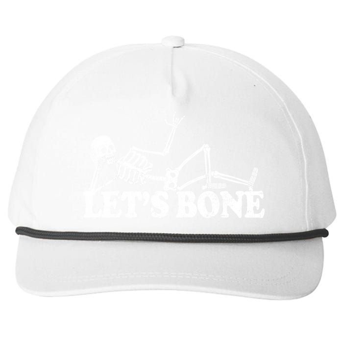 Let's Bone Funny Offensive And Rude Snapback Five-Panel Rope Hat