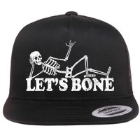 Let's Bone Funny Offensive And Rude Flat Bill Trucker Hat