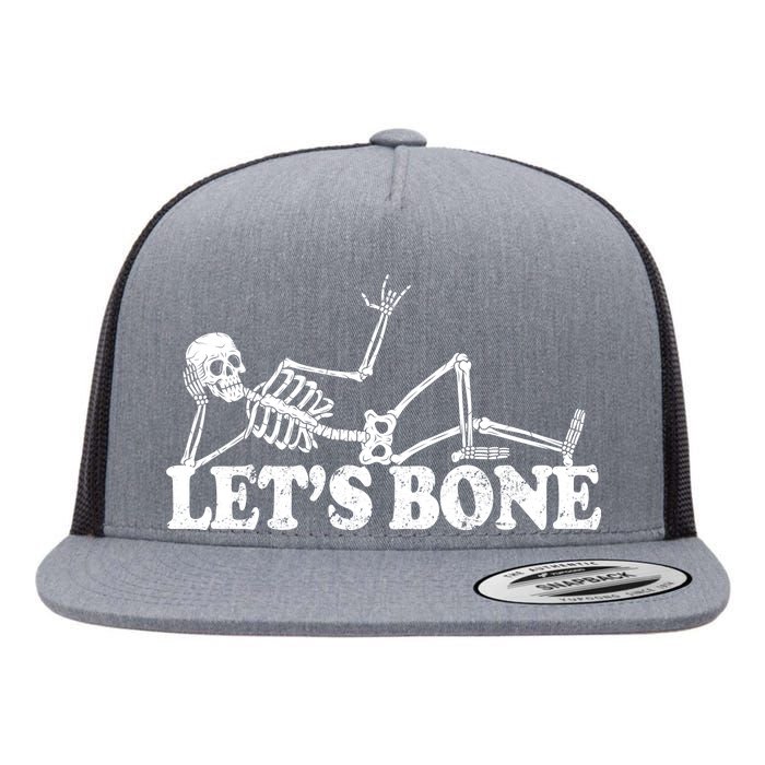 Let's Bone Funny Offensive And Rude Flat Bill Trucker Hat