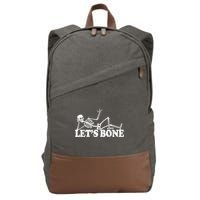 Let's Bone Funny Offensive And Rude Cotton Canvas Backpack