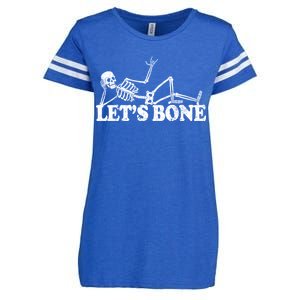 Let's Bone Funny Offensive And Rude Enza Ladies Jersey Football T-Shirt