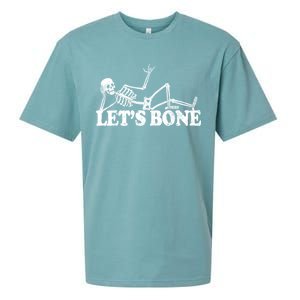 Let's Bone Funny Offensive And Rude Sueded Cloud Jersey T-Shirt