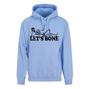 Let's Bone Funny Offensive And Rude Unisex Surf Hoodie